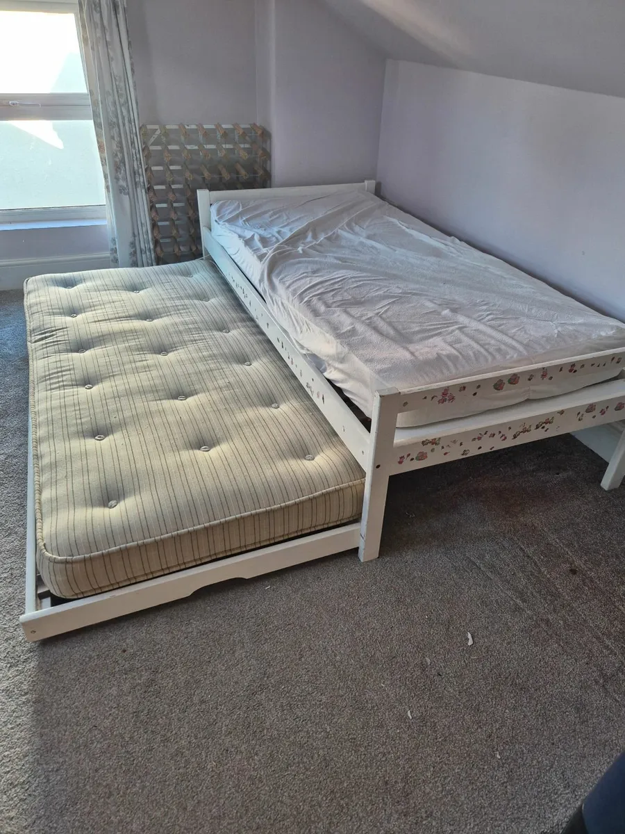 Single bed with guest trundle