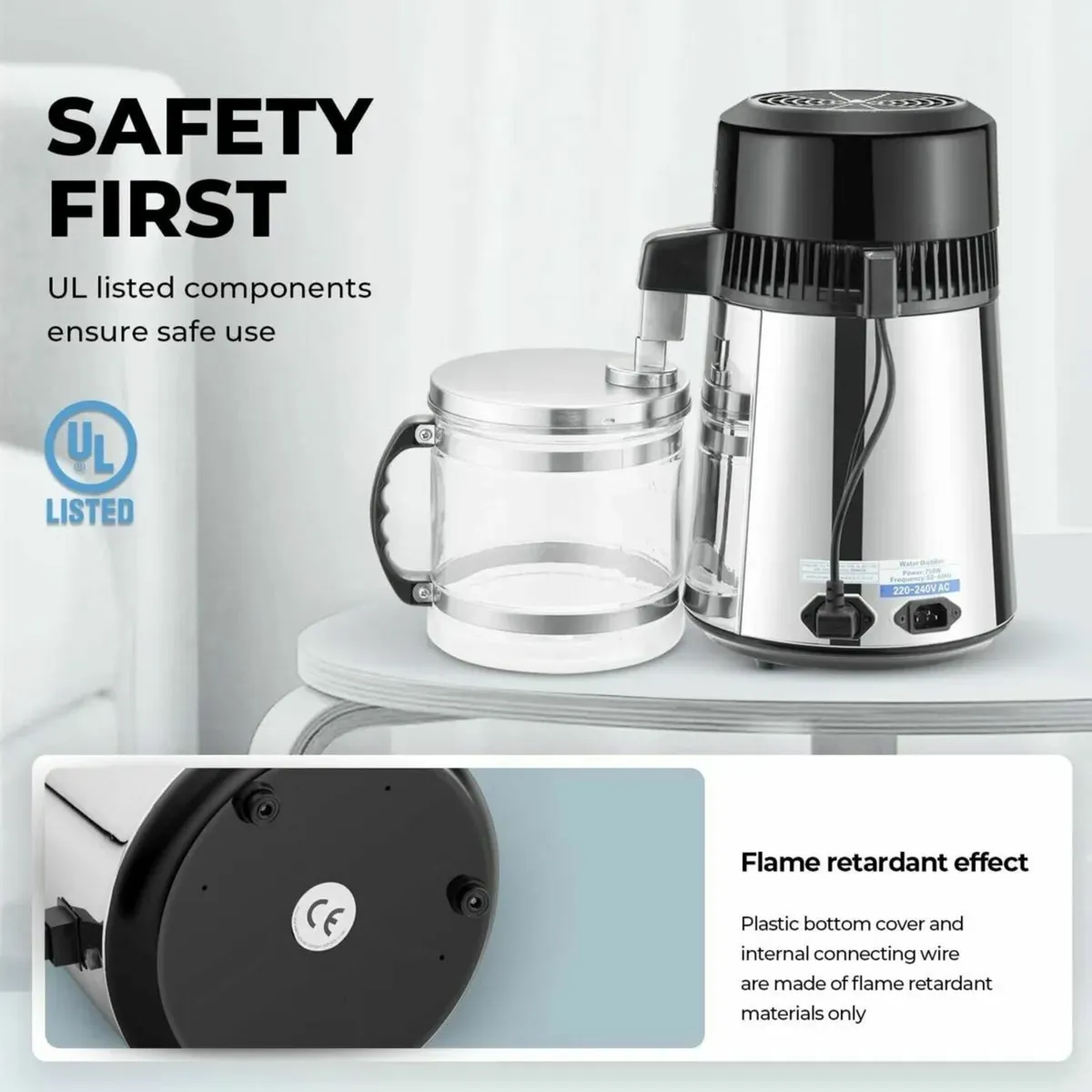 4-Liter Stainless Steel Water Distiller Machine - Image 2