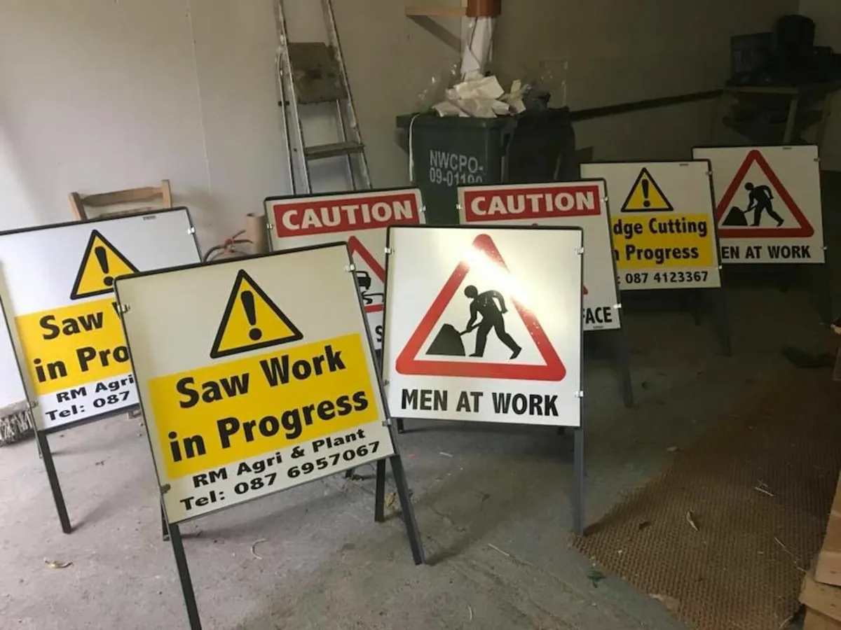 Temporary road signs for sale. - Image 2