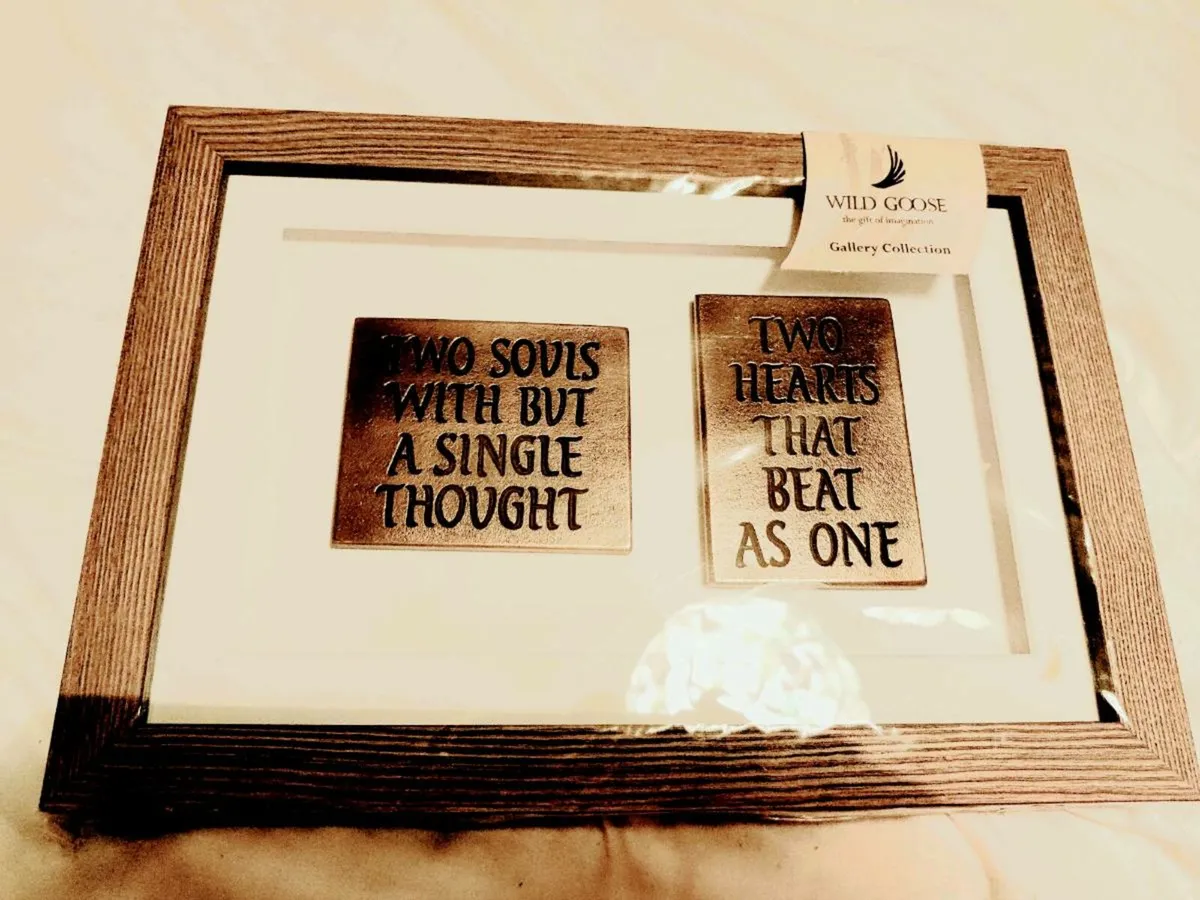 GOLDEN BRONZE, 14"Wide & 9"Long HEAVY Wall Art ! - Image 1