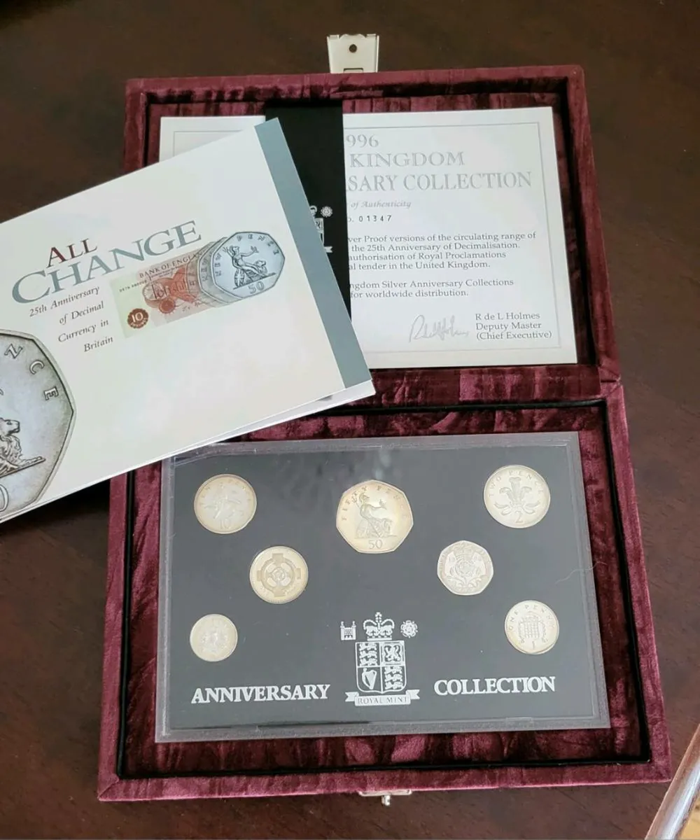 Royal Mint silver proof coin collection