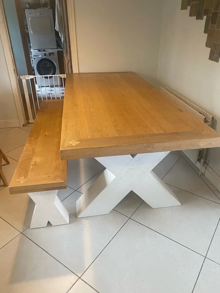 Large table and bench for sale - Image 2