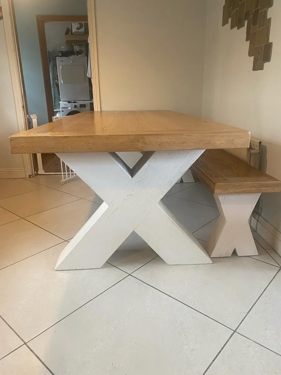 Large table and bench for sale - Image 3