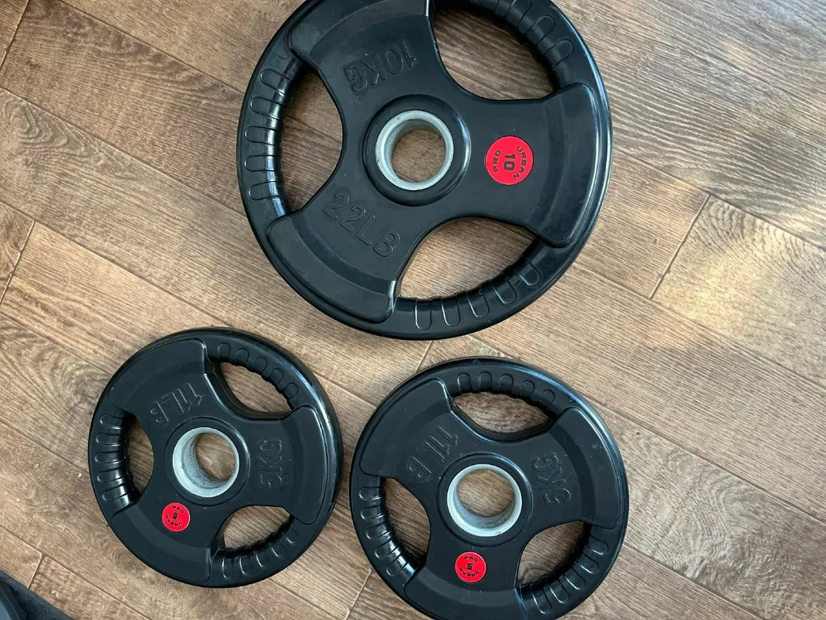 Olympic Tri Grip Plates free delivery - Image 1