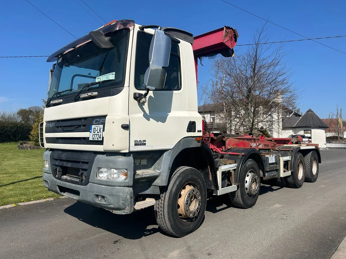 2010 DAF CF85 410 8X4 HOOK LOADER - Image 4