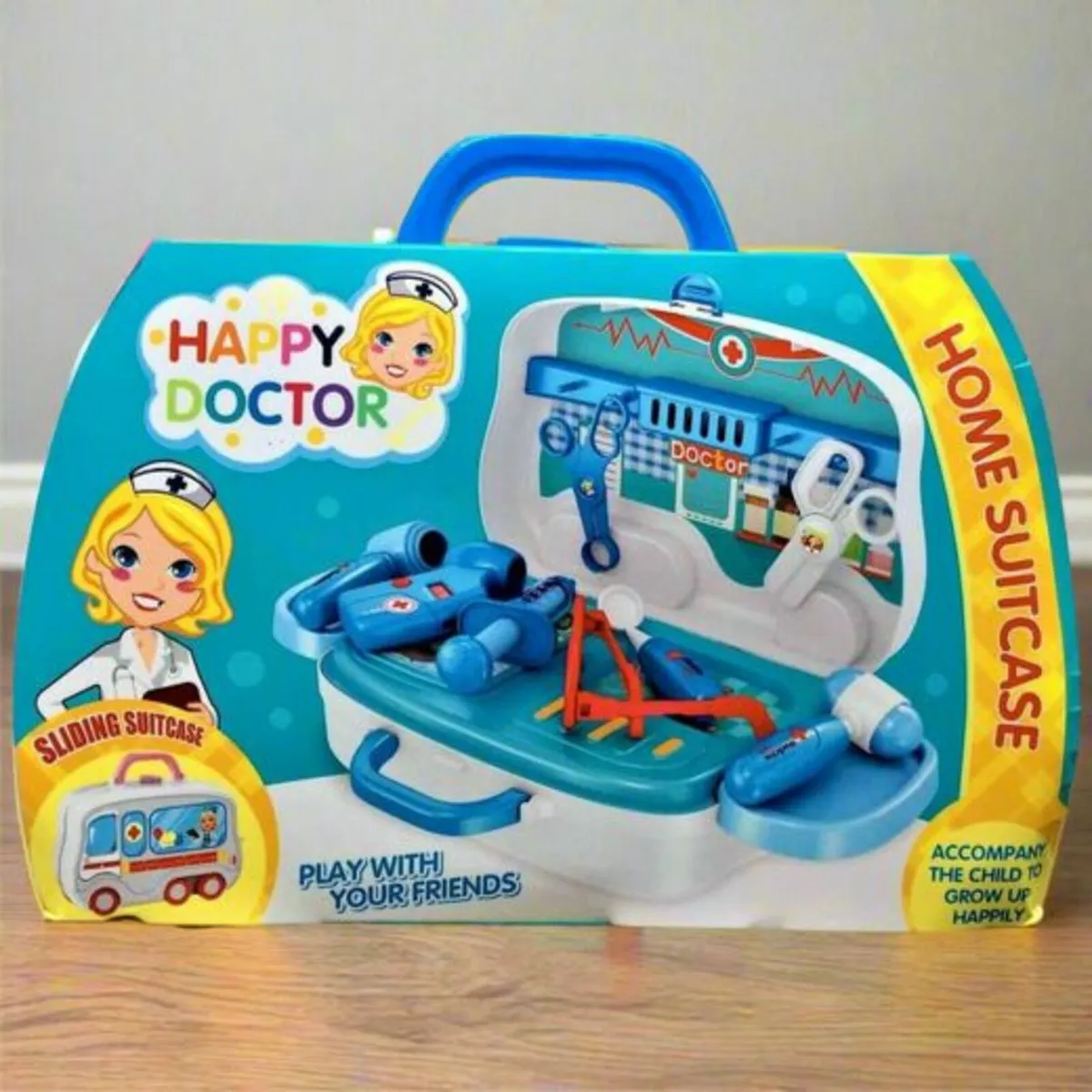 Happy Doctor Sliding Home Suitcase Playset - Image 1