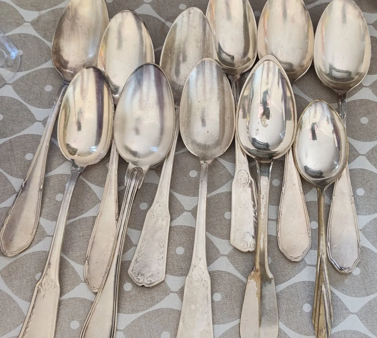 11 plated vintage spoons - Image 3
