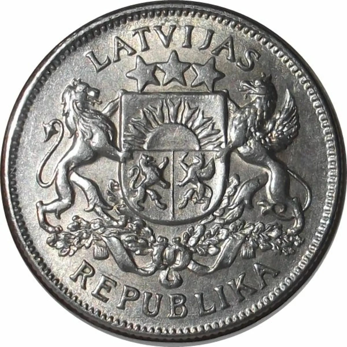 2 Lati, Latvian Silver Coins 1925 - Image 1