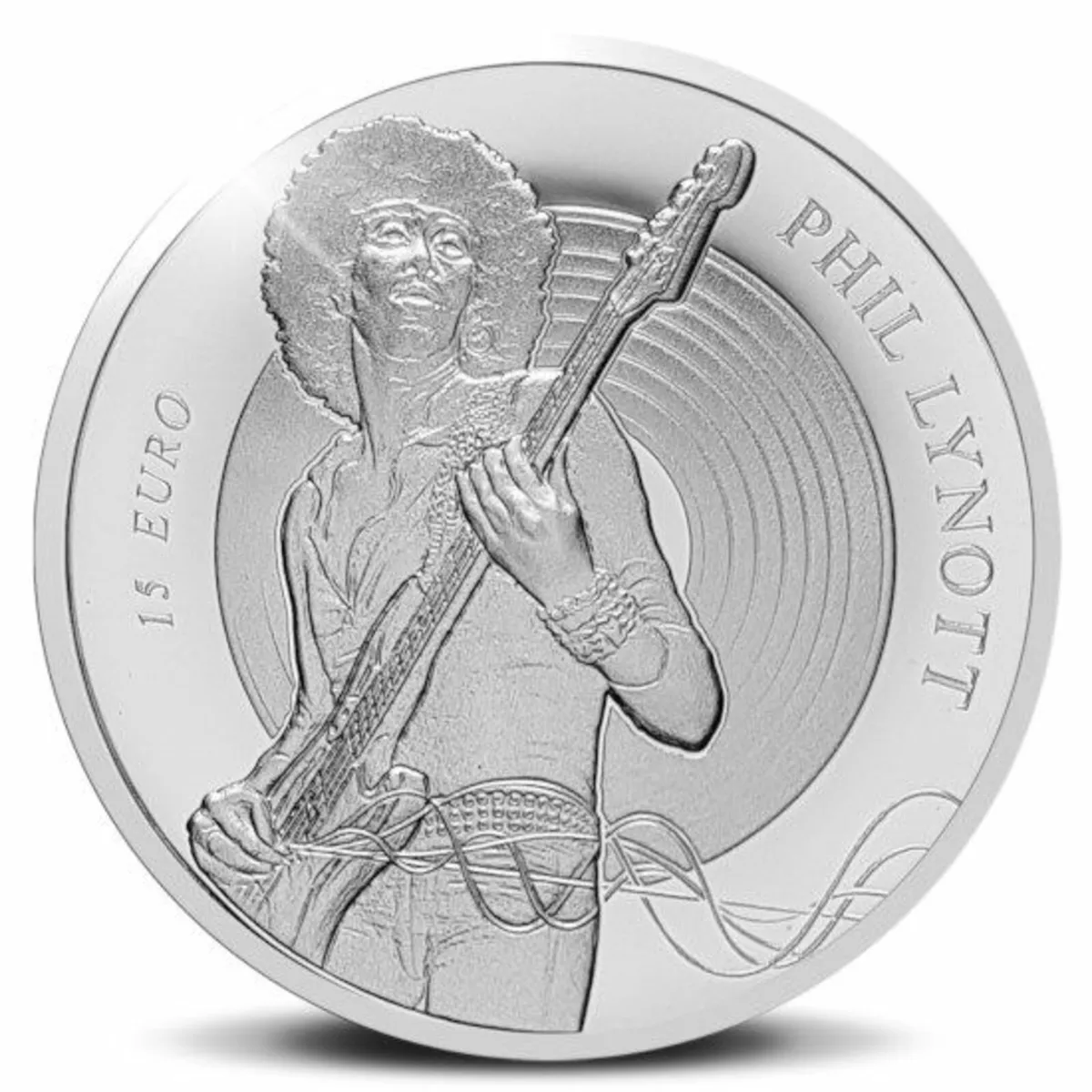 Ireland 2019 Silver Proof €15 Phil Lynott Coin - Image 1