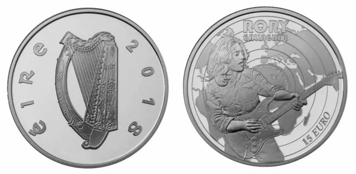 Ireland 2018 Silver Proof €15 Rory Gallagher Coin