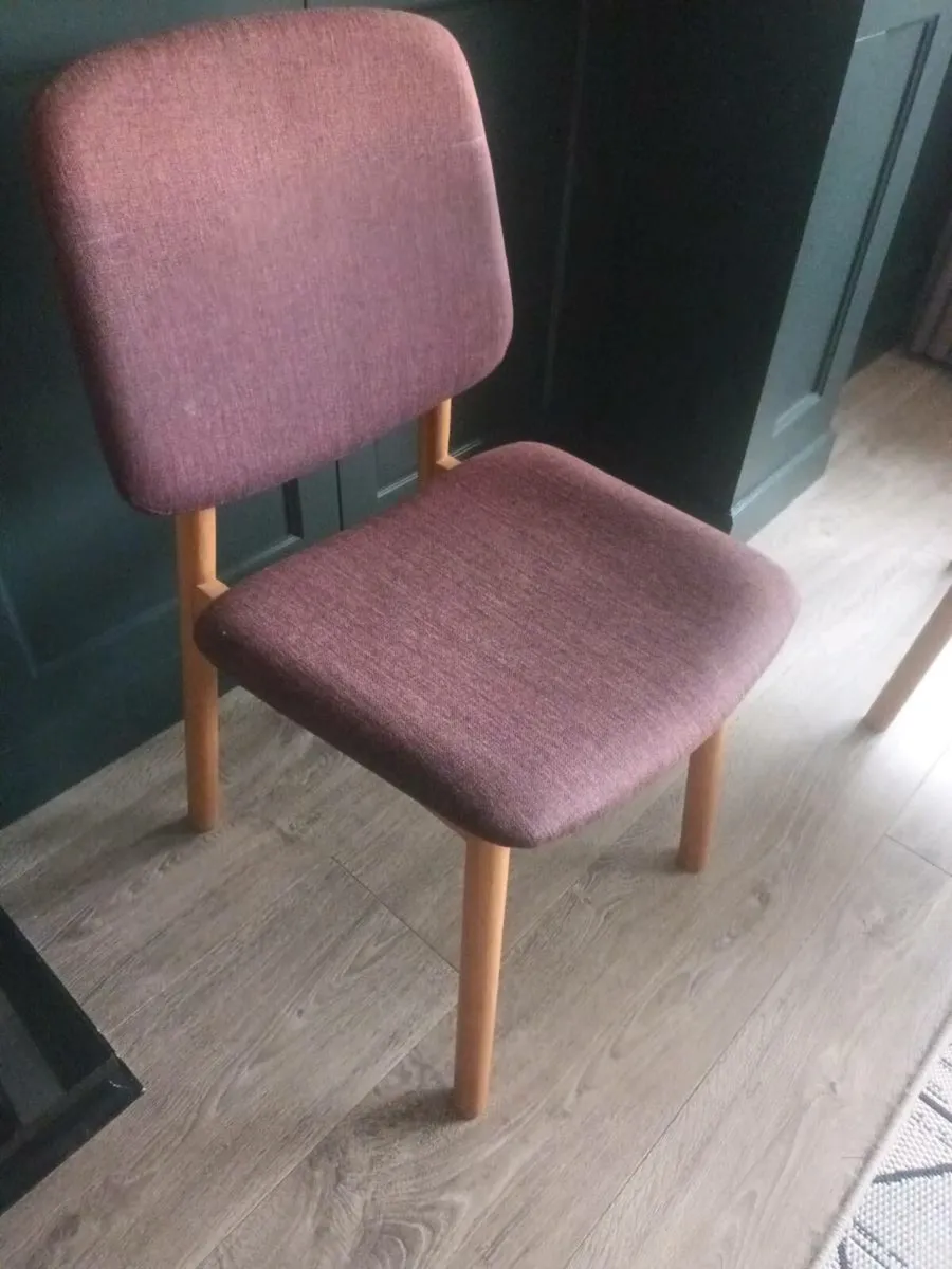 4 Solid Oak Meadows and Byrne dining chairs - Image 2