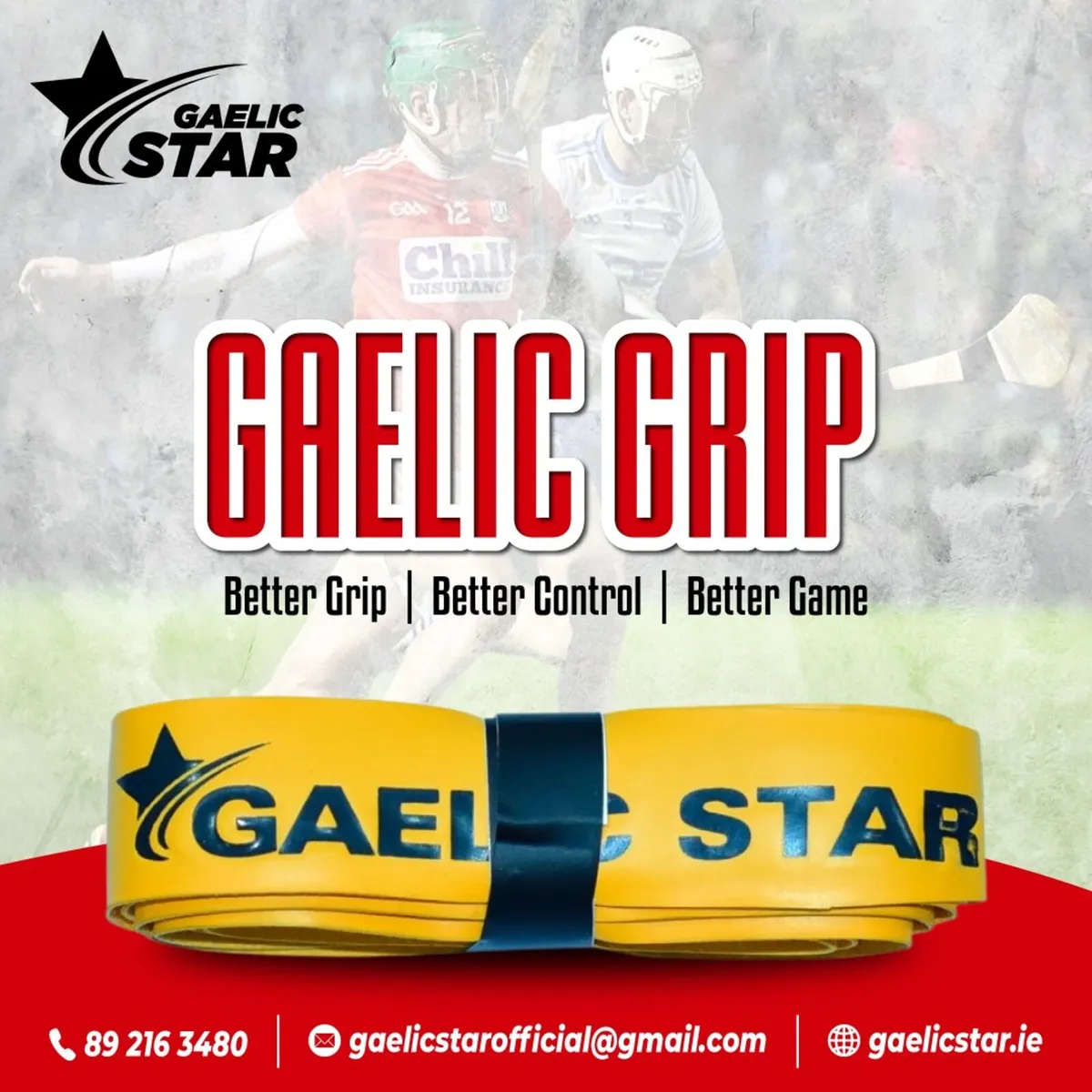 12 long hurling grips free delivery - Image 2