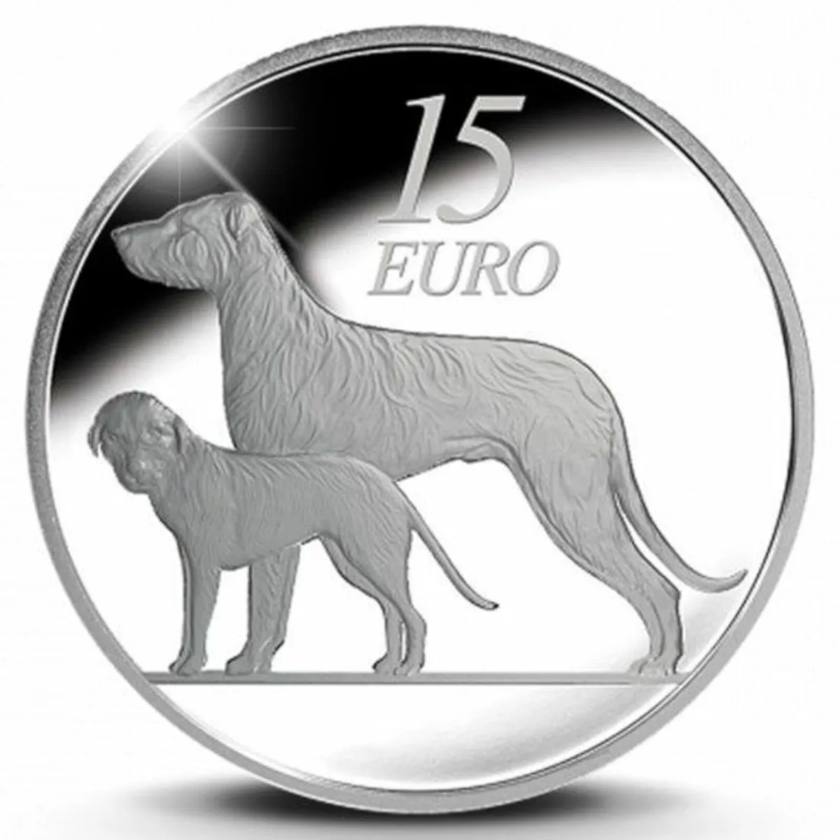 Ireland 2012 Silver Proof €15 Coin Hound in - Image 1
