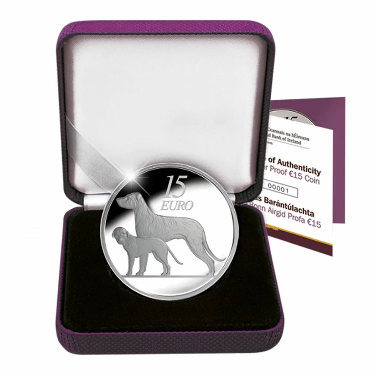 Ireland 2012 Silver Proof €15 Coin Hound in - Image 3