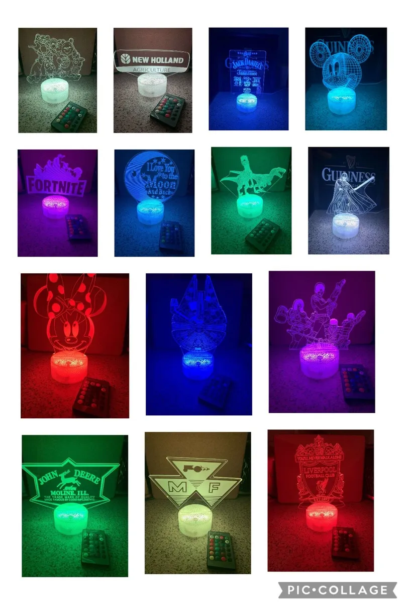 Led 3d light ups