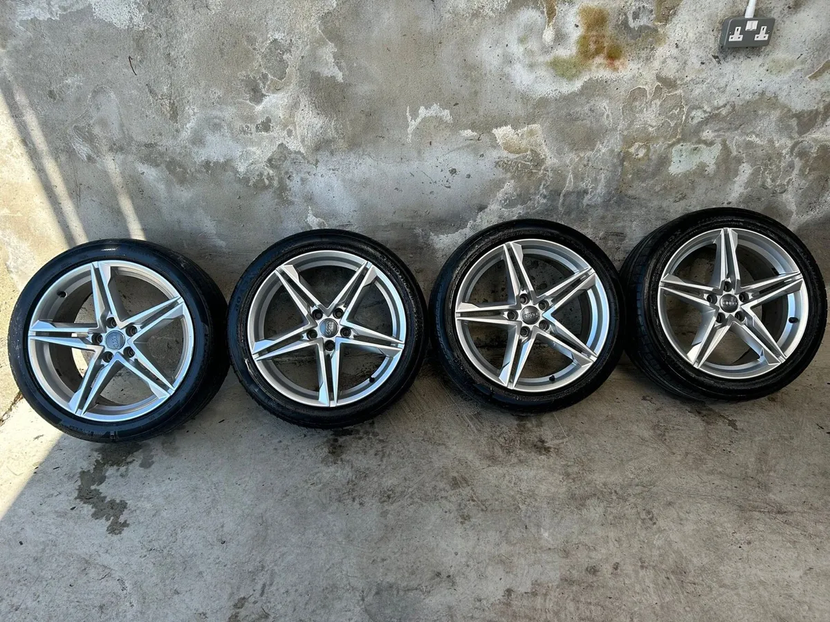18” AUDI A5 S-LINE ALLOY WHEELS & TYRES - Image 2