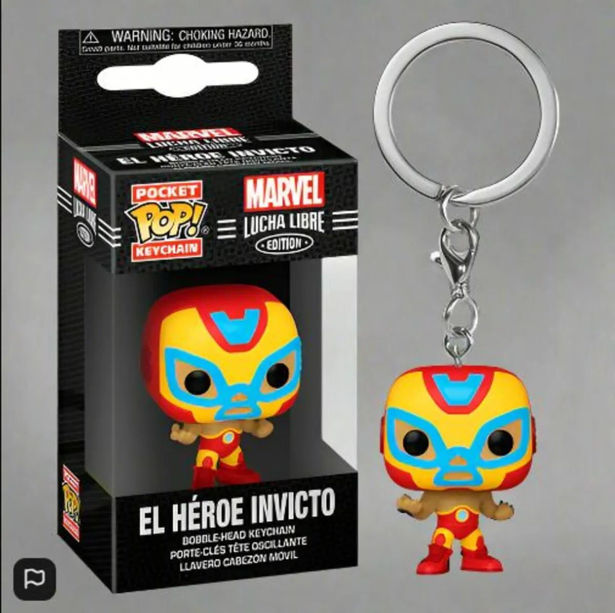Funko POP! El Heroe Invicto Keychain - Image 3