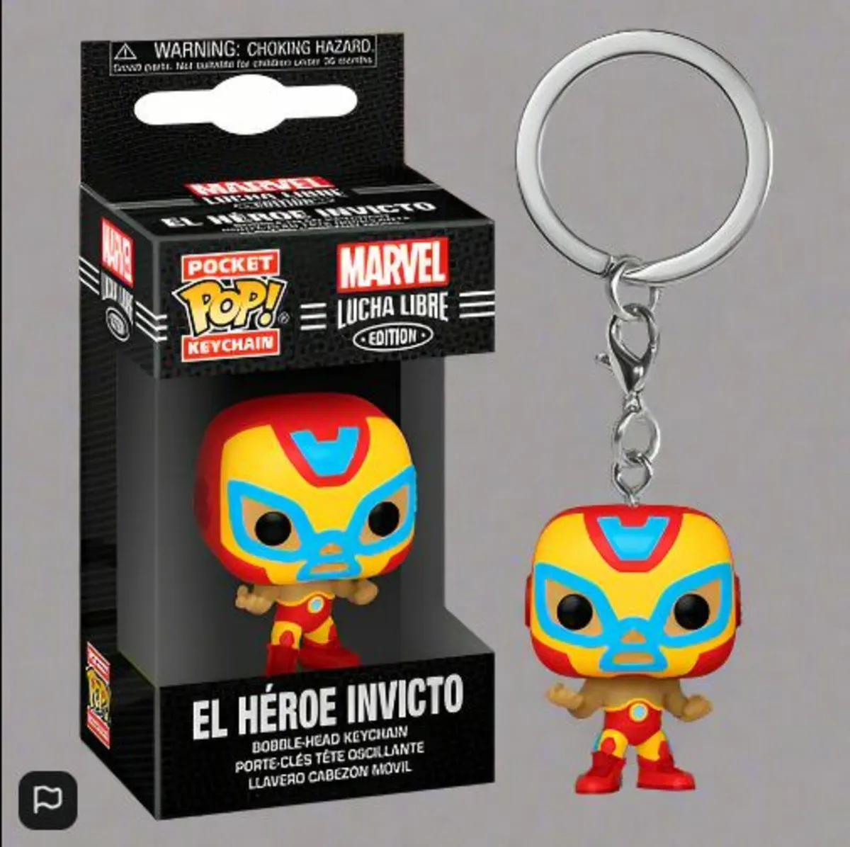 Funko POP! El Heroe Invicto Keychain - Image 4
