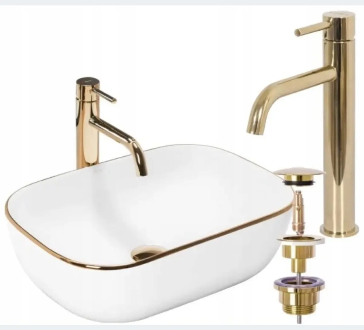 Washbasin set + tap + stopper - Image 2