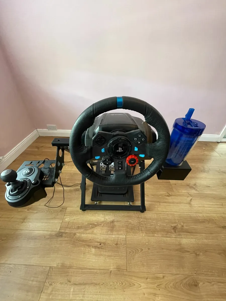 Playstation Steering Wheel, Pedals, Gear Stick - Image 1