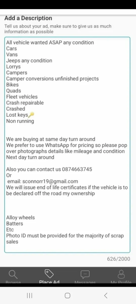Car's vans jeeps lorrys wanted ASAP - Image 2
