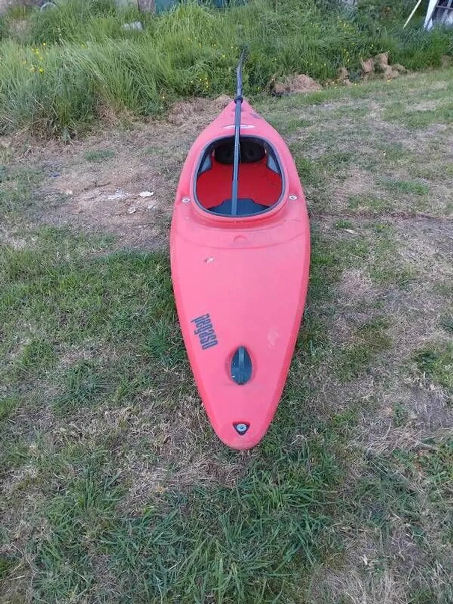 Pegaso canoe and paddle. Big size opening - Image 2