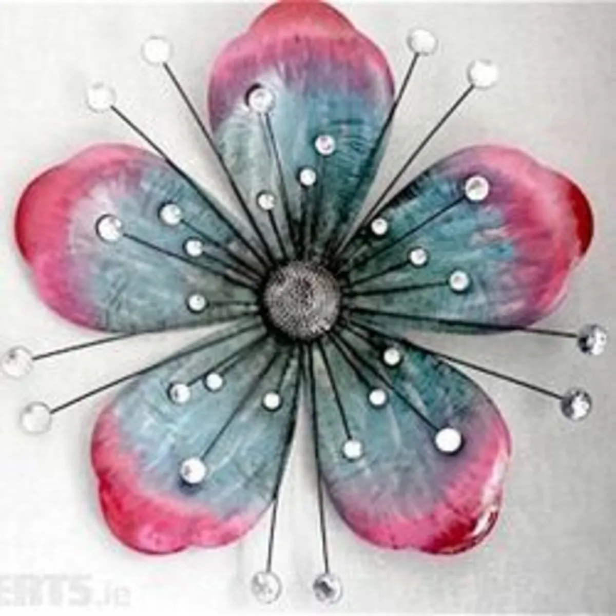 Decorative metallic flower with light reflecting - Image 3