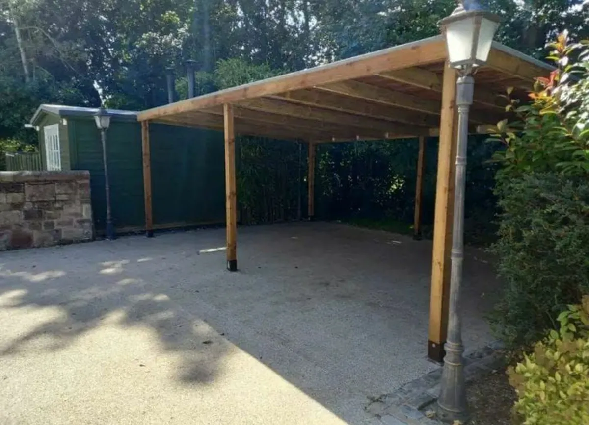 Wooden carport - Image 4