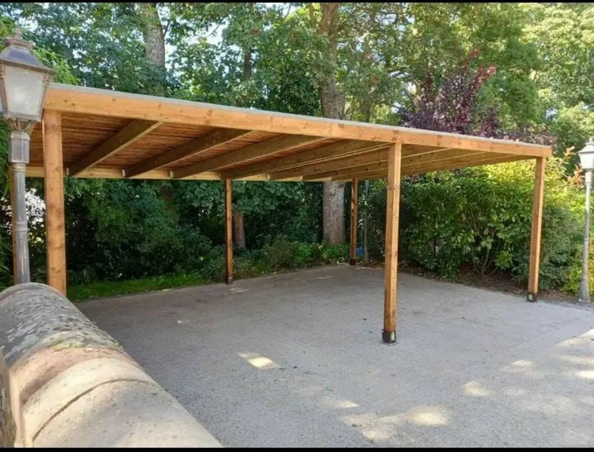 Wooden carport - Image 1