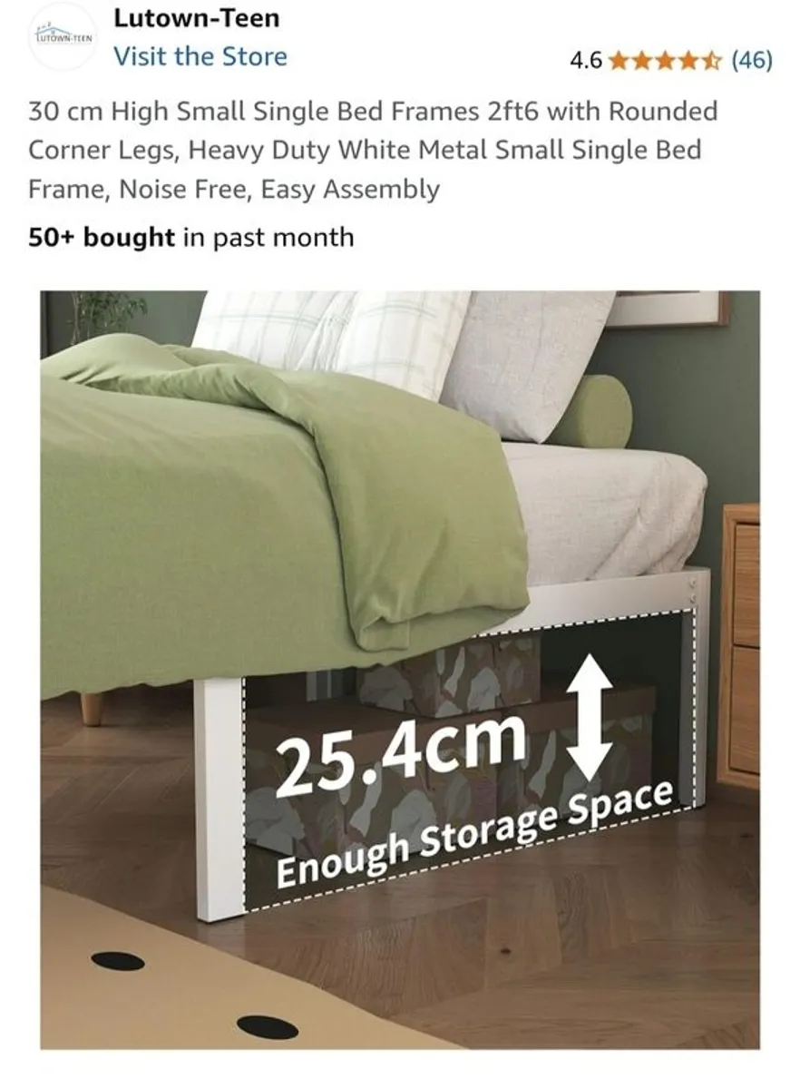 Single Bed Frame small single - Image 2