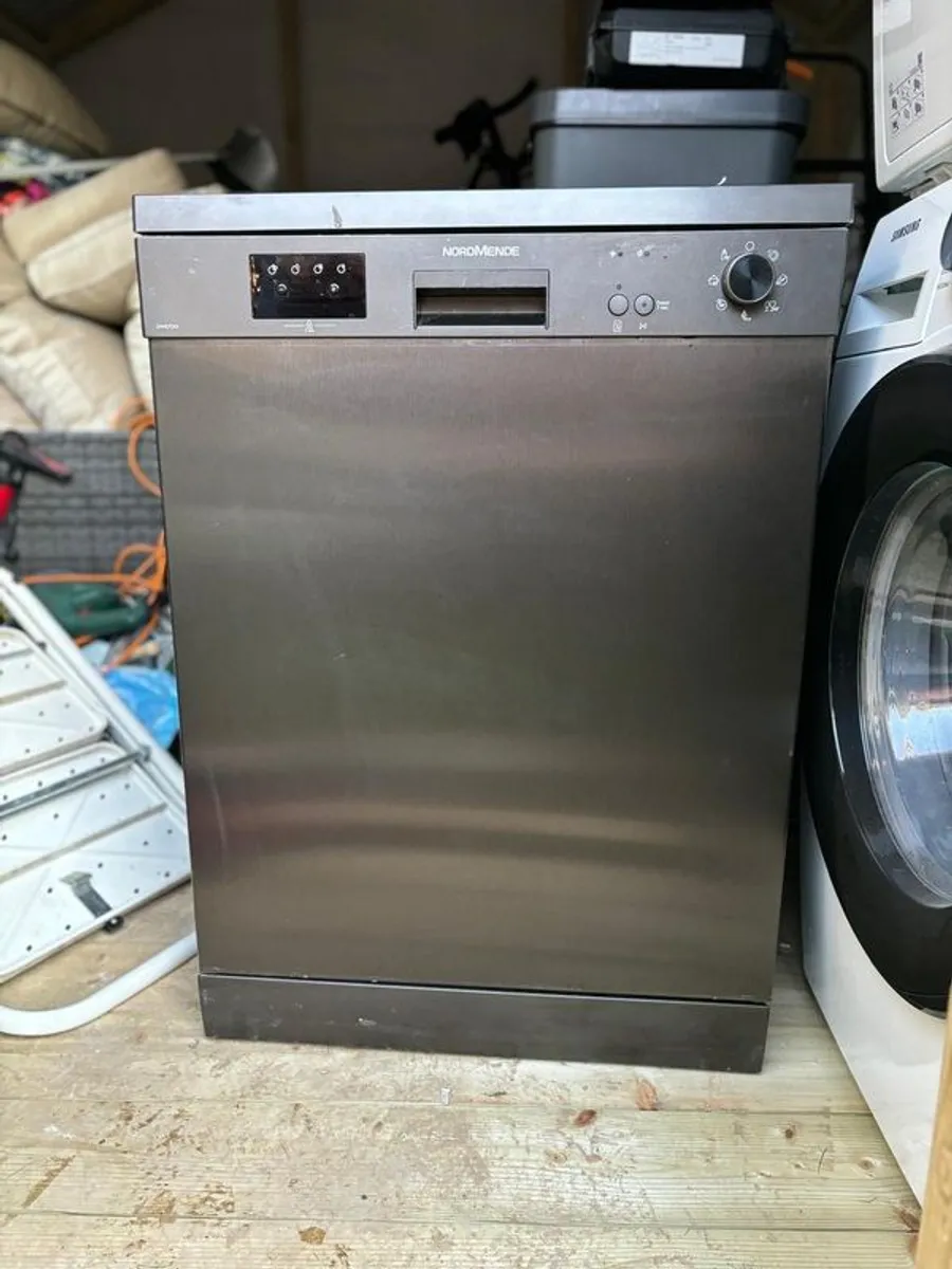 Nordmende, DW67BL, 60cm Freestanding Dishwasher, Black - Image 1