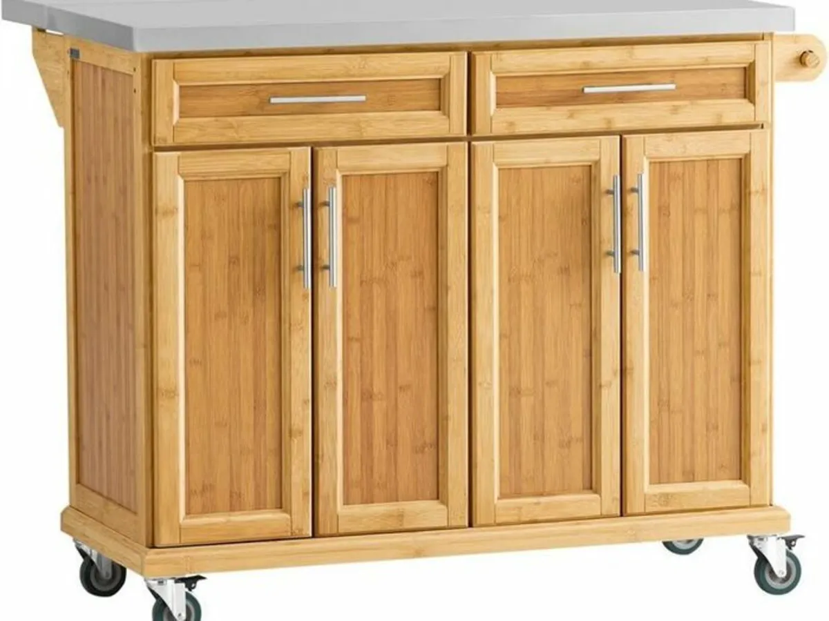 Kitchen Island with expandable work surface - Image 1