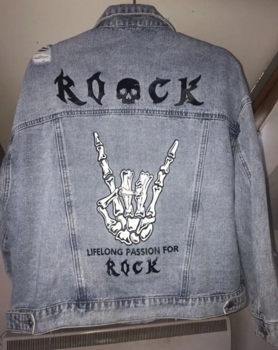 Blue Denim Rock Jacket - Image 1