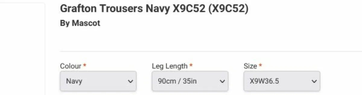 Mascot Work Trousers Grafton Navy X9C52 FREEPOST - Image 4