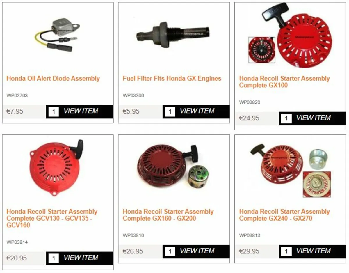 Honda Spare Parts - Image 1