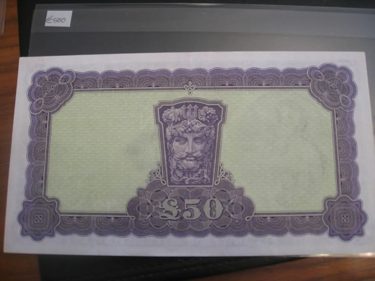 50 Pound Lavery Note - 500 Euros - Image 2
