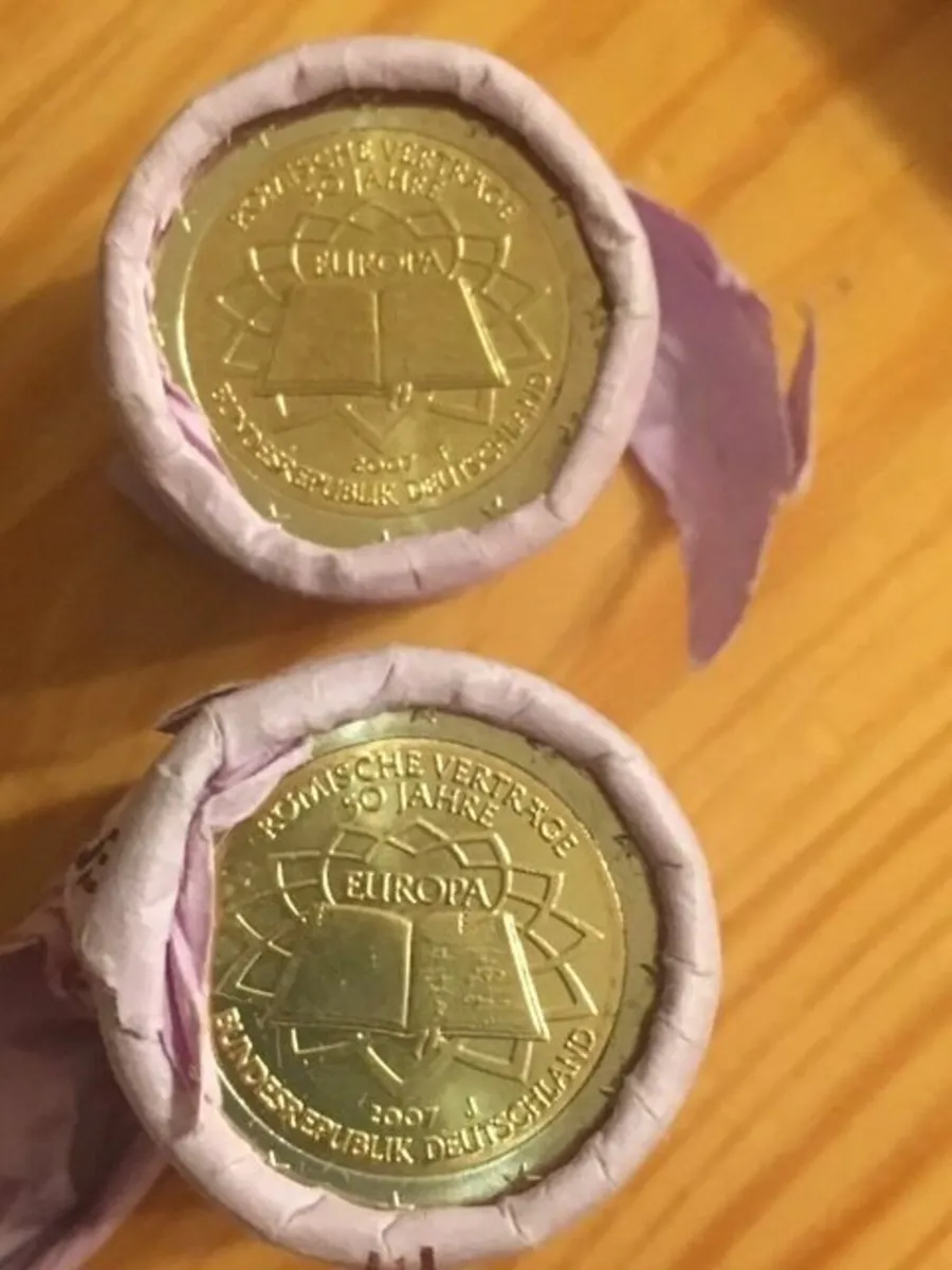 Treaty of Rome 2 Euro Coins - 4 Euros Each