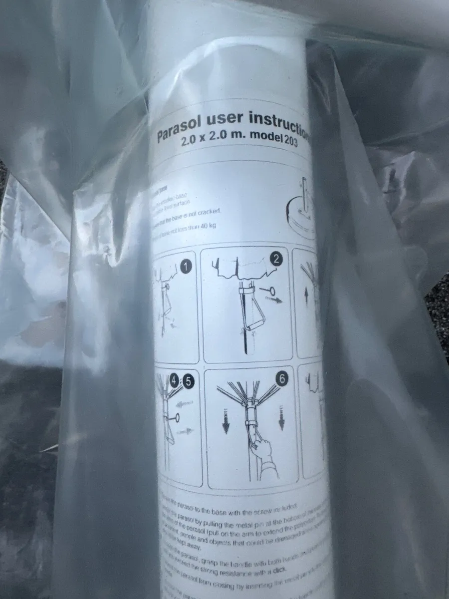 Parasol 2x2m NEW, sealed - Image 3