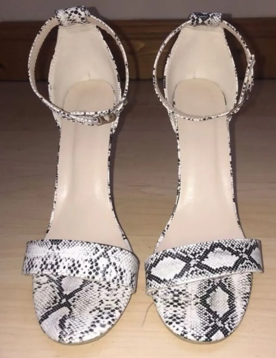 Snake Print Heels - Image 1