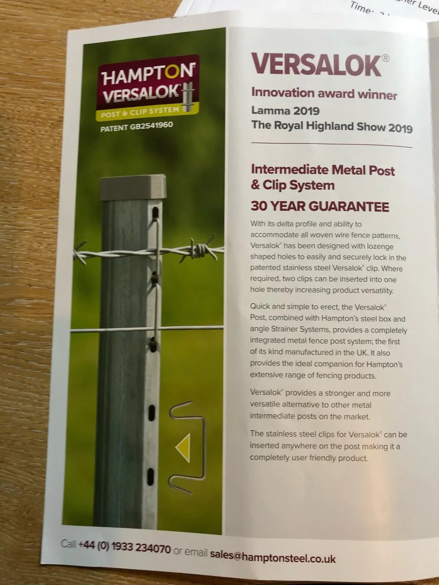 Versalock steel posts 2.5 meter €6:90 each plus va - Image 1