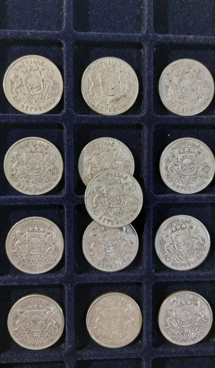 2 Lati, Latvian Silver Coins 1925 - Image 3