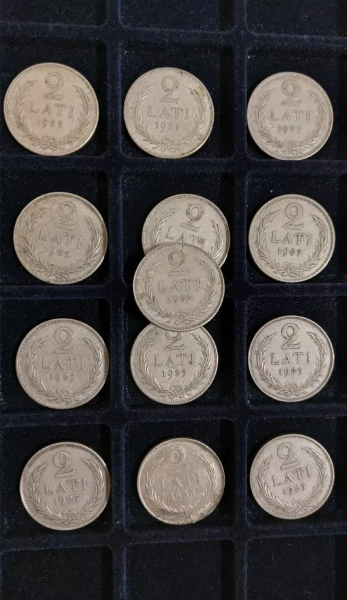 2 Lati, Latvian Silver Coins 1925 - Image 4