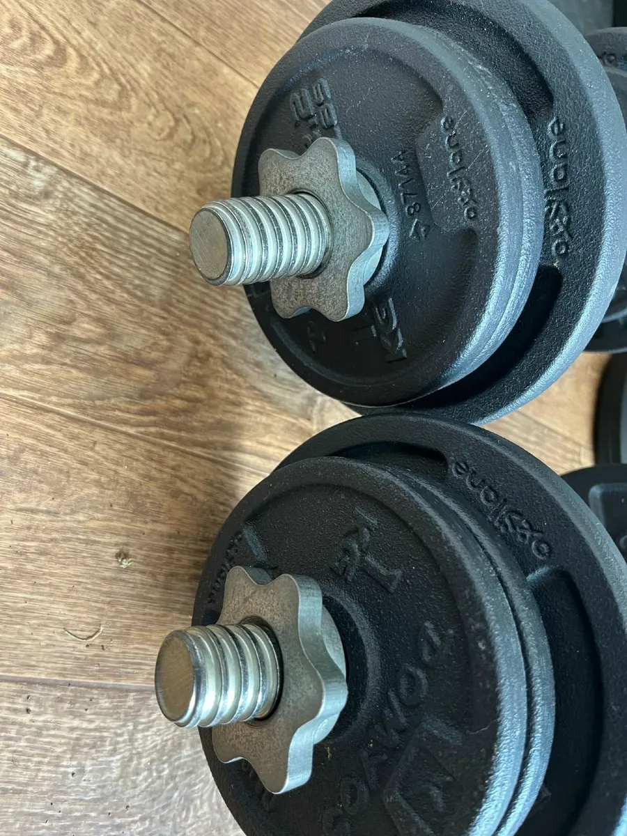 20 kg IRON Weight Training Dumbbell Kit free deliv - Image 2