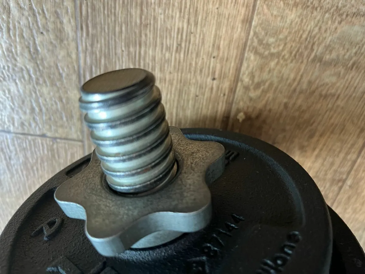 20 kg IRON Weight Training Dumbbell Kit free deliv - Image 3