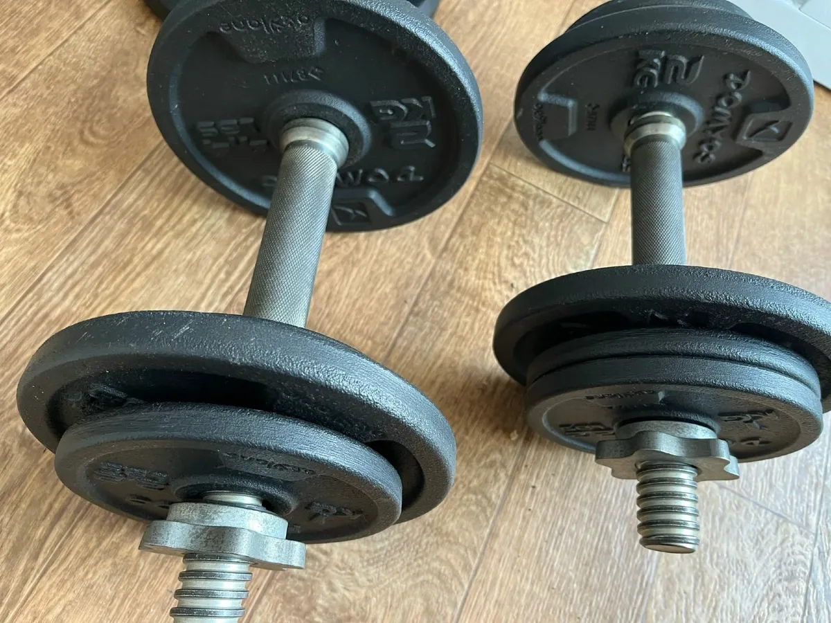 20 kg IRON Weight Training Dumbbell Kit free deliv - Image 4