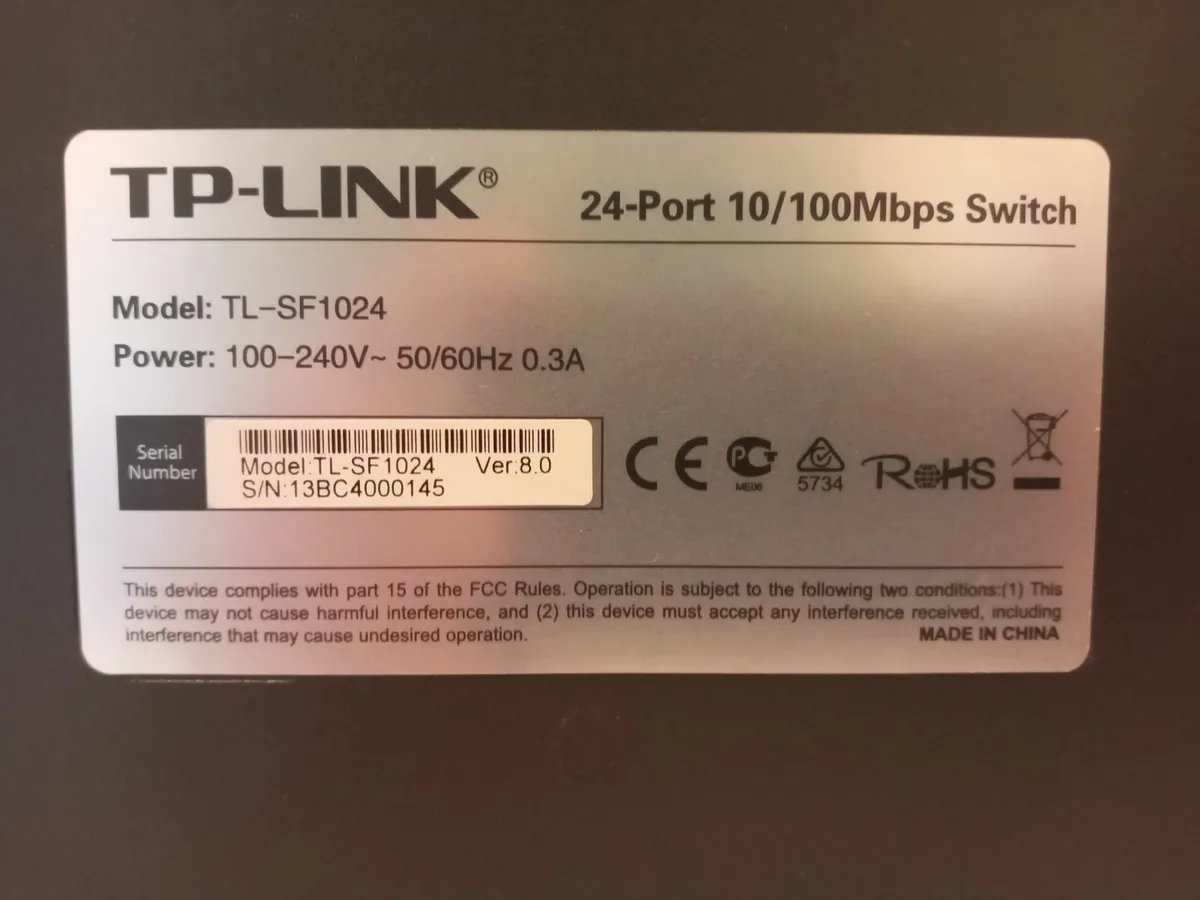 Postage-TP-Link TL-SF1024 /24 Port Gigabit Switch - Image 4