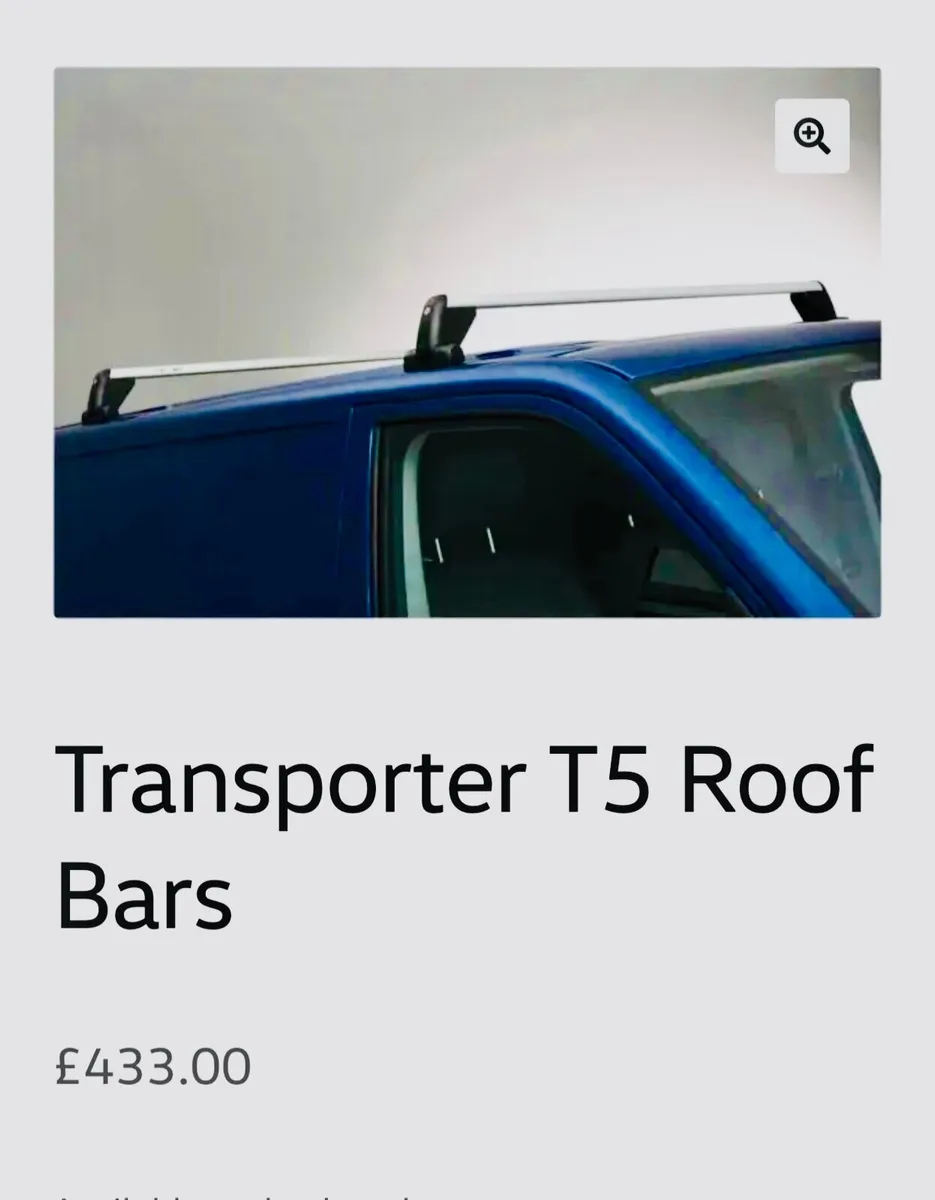 ** VW Transporter GENUINE  Roof Racks  Bars ** - Image 2