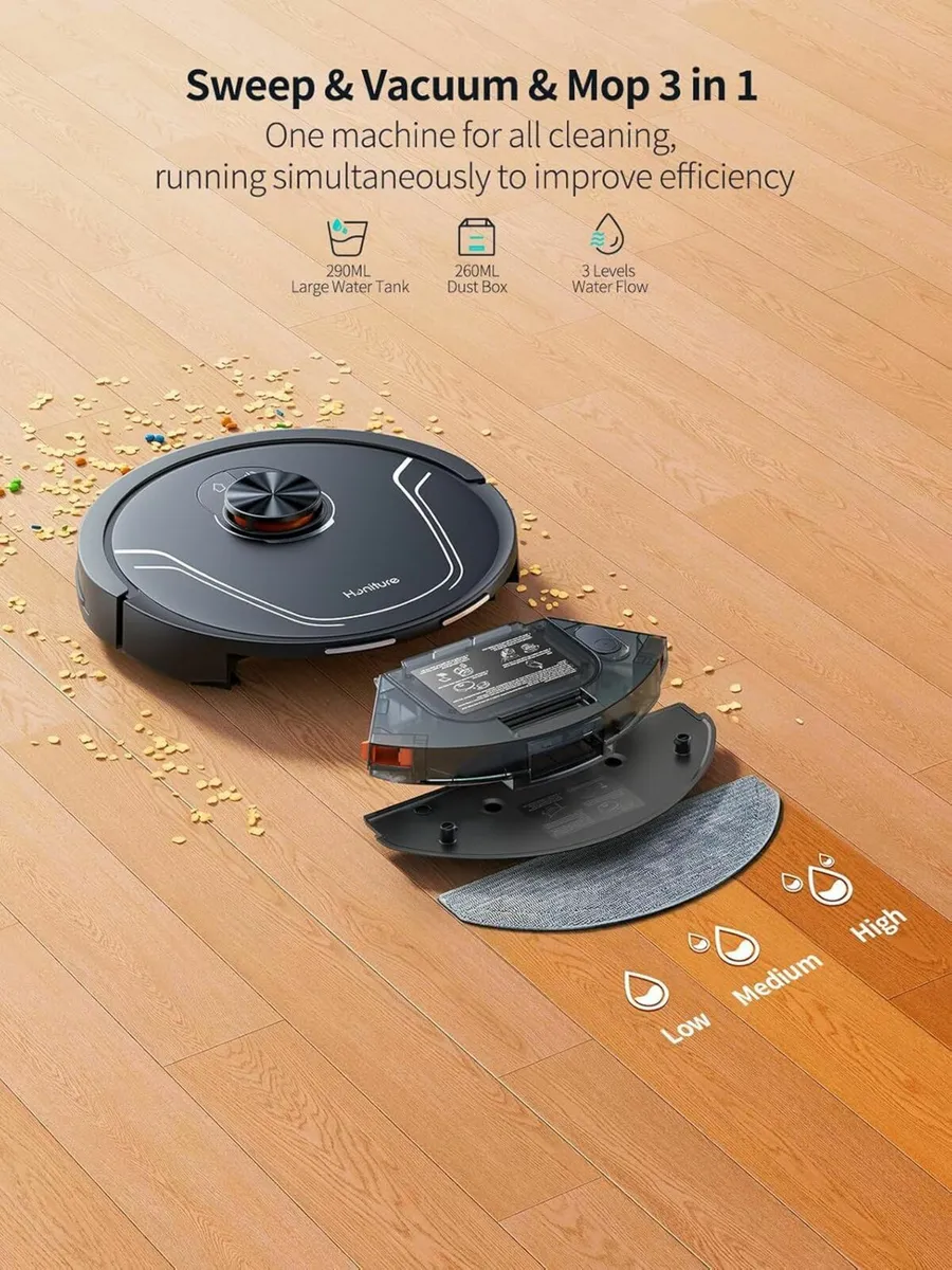 Robot Vacuum Cleaner Mop, Ultra Strong Suction - Image 3