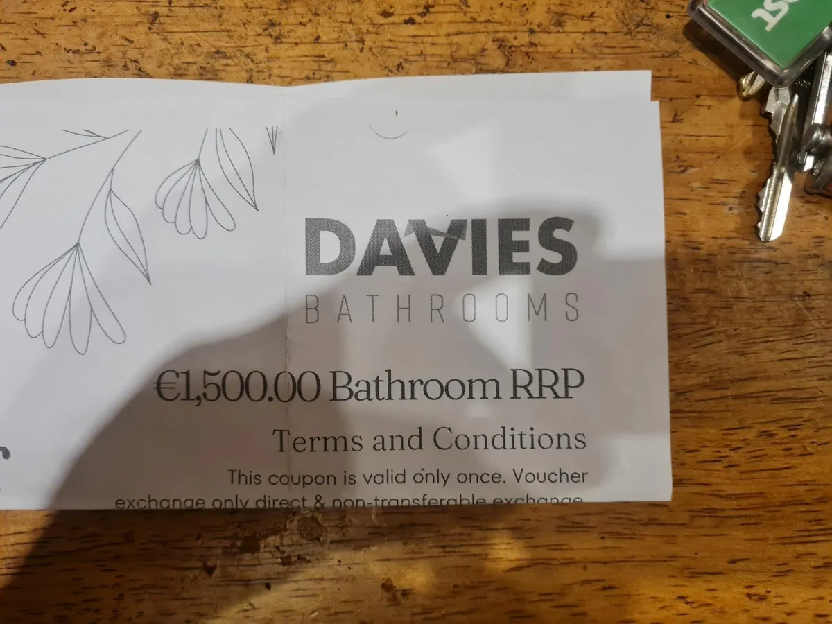1500 euro  bathroom voucher for davies