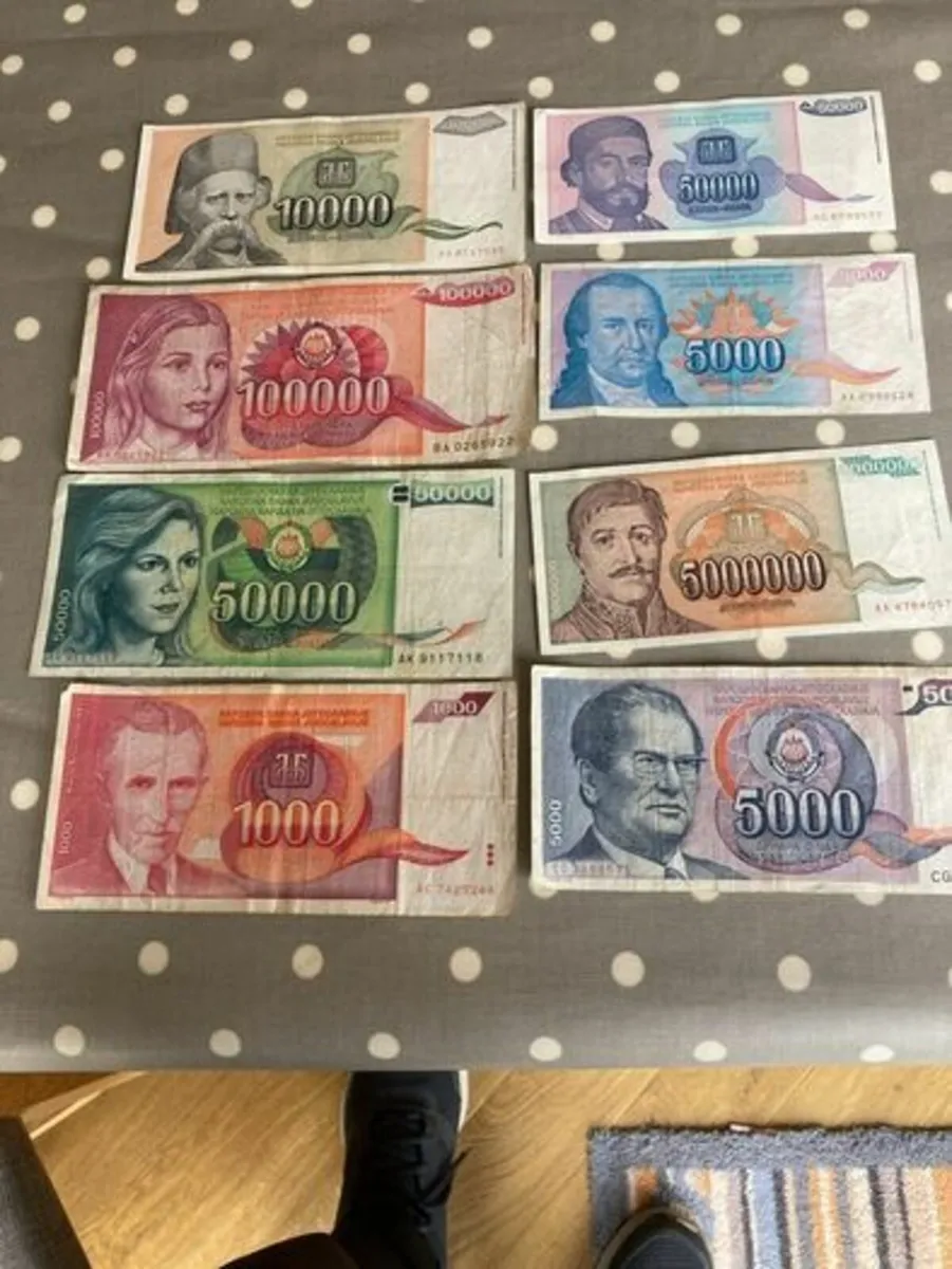 Old Yugoslavia Banknotes